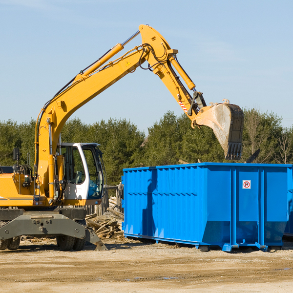 are there any restrictions on where a residential dumpster can be placed in Big Spring MD